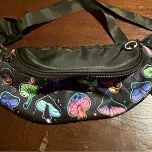 Colorful Mushroom Print Fanny Pack